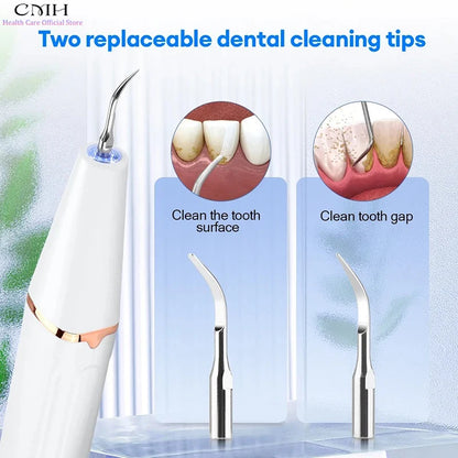 Ultrasonic Teeth Cleaner Tartar Remover Dental Calculus Stain Eraser Type-C