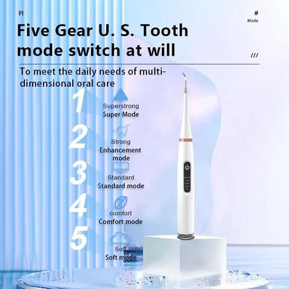 Ultrasonic Teeth Cleaner Tartar Remover Dental Calculus Stain Eraser Type-C