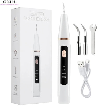 Ultrasonic Teeth Cleaner Tartar Remover Dental Calculus Stain Eraser Type-C