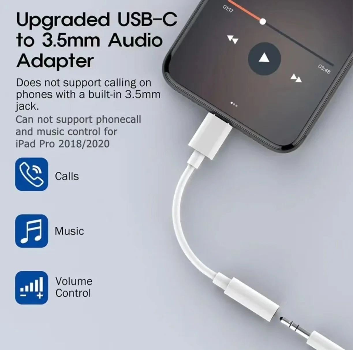 Type C To 3.5mm Aux Adapter 3 5 Jack Audio Cable